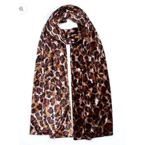 NWT ECHO Leopard Velvet Tubular Wrap (MSRP $69)
